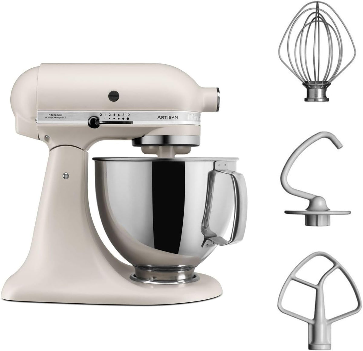 KitchenAid Artisan 5KSM125EMH Küchenmaschine 4,8 L, Milkshake